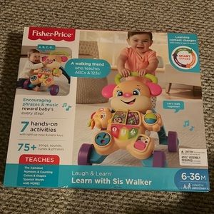 Fisher price walk and learning toy! She’s 6-36 month. $25 obo